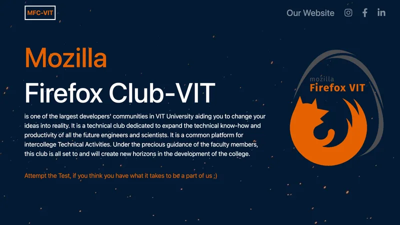 MFC Recruitment Portal screenshot